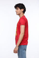 Red Slim Fit Shirt for Men | Embossed Logo | Revolve