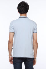 Light Blue Basic Zipper Polo Shirt for Men | Revolve