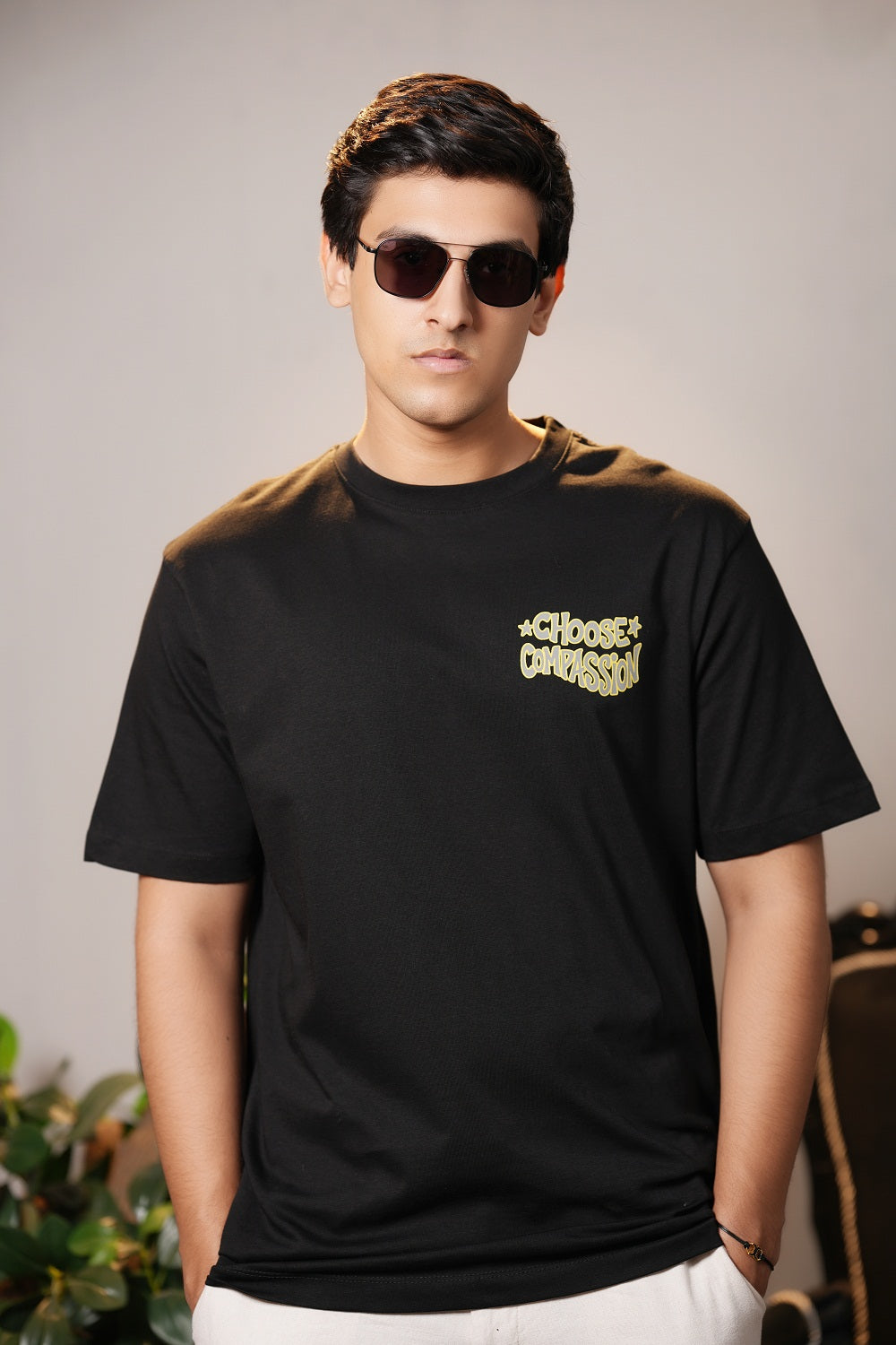 Black Round Neck T-Shirts