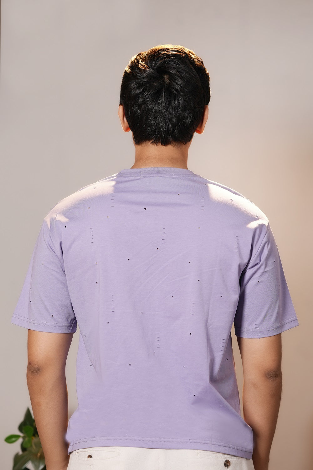 Purple Round Neck T-Shirts for Men