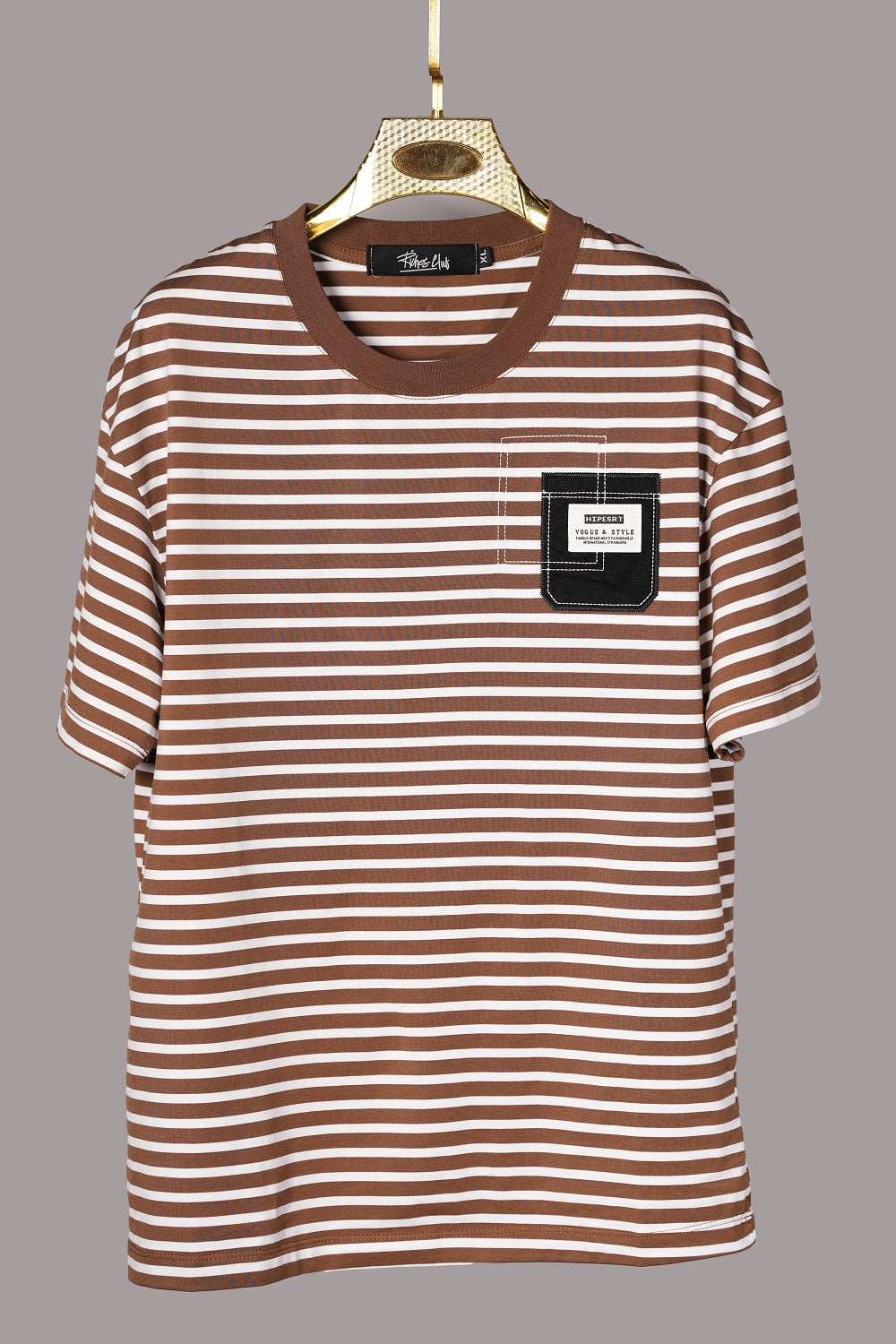 Brown Round Neck T-Shirts for Men