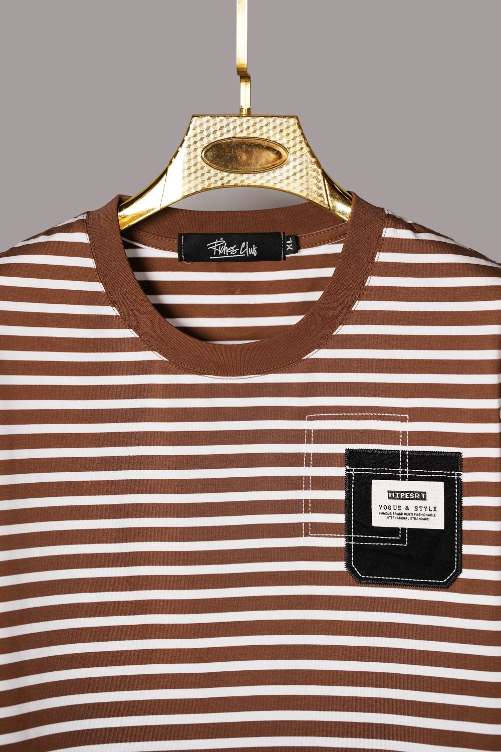 Brown Round Neck T-Shirts for Men