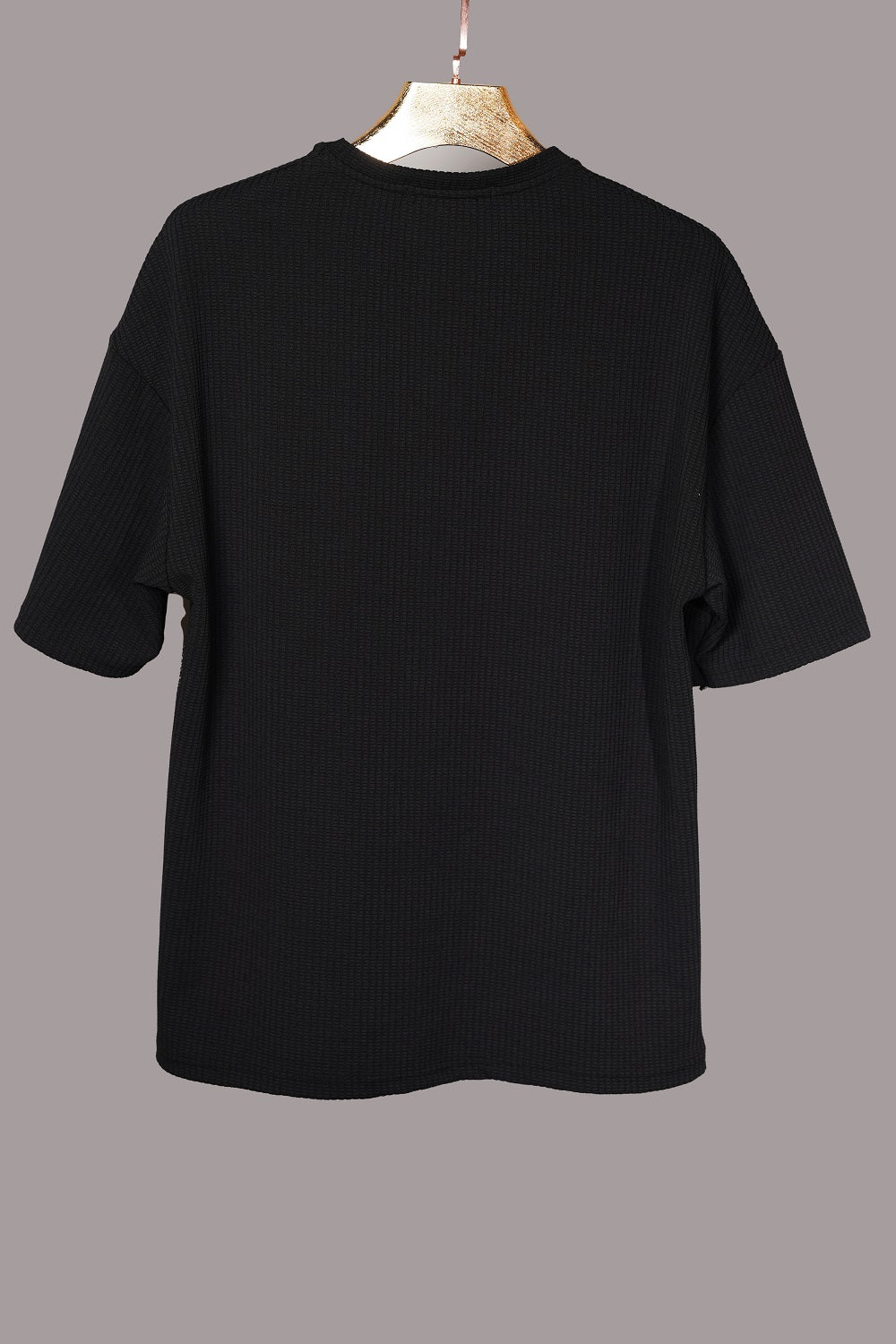 Black Round Neck T-Shirts For Men