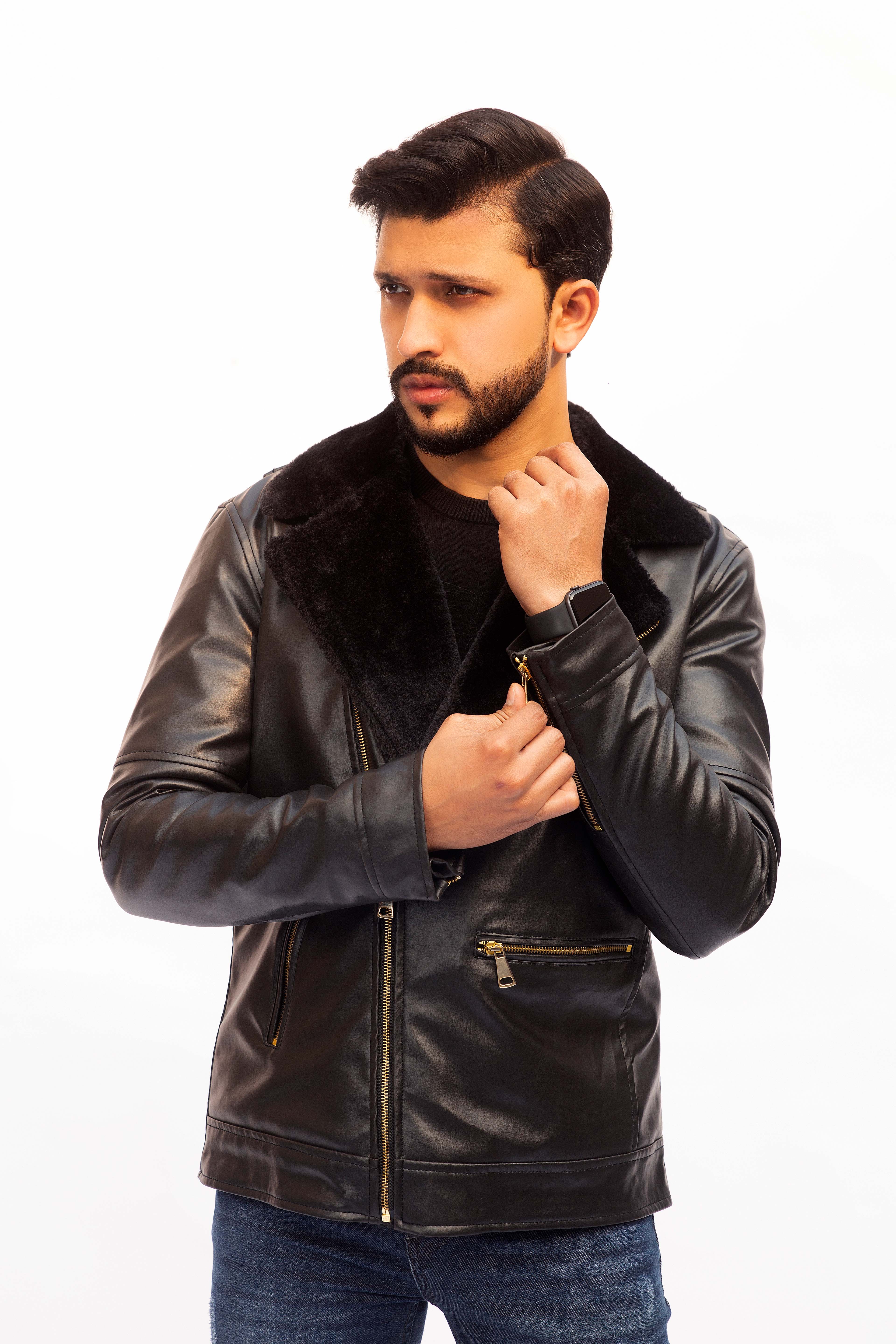 Leather Fur Jacket 1723