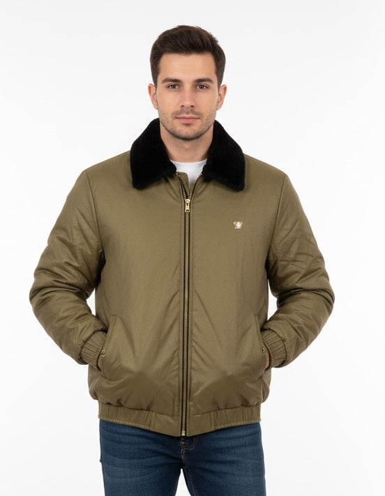 Cotton Fur Jacket - Beige