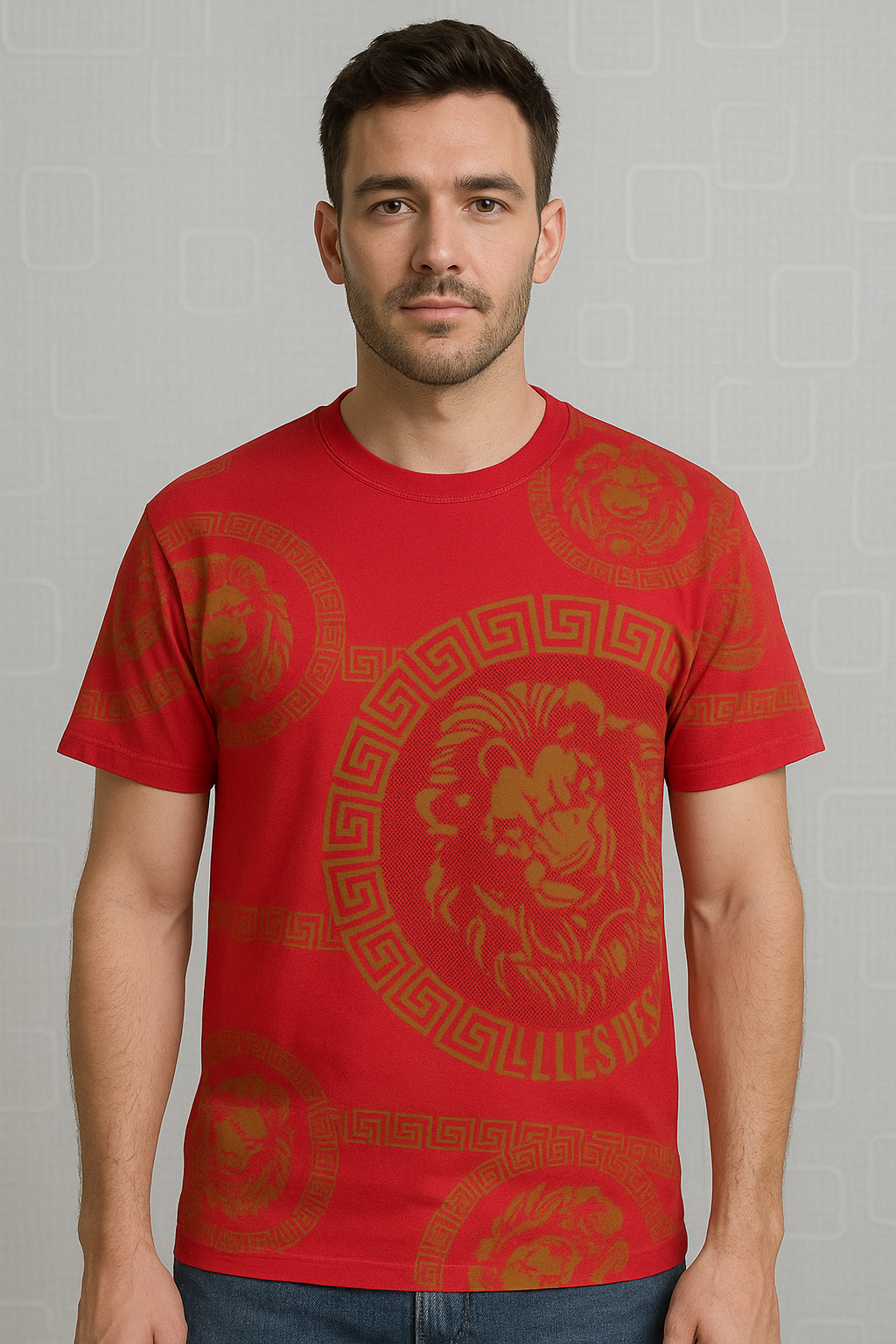 "Majestic Roar – Regal Red Lion Tee"