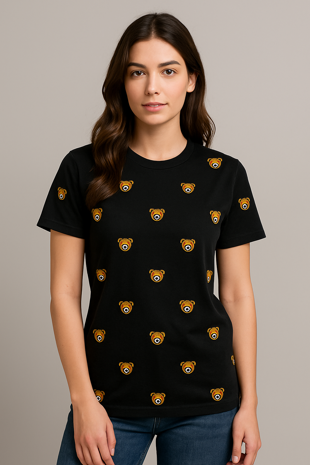 Bear Printed T-Shirts for Men & Women