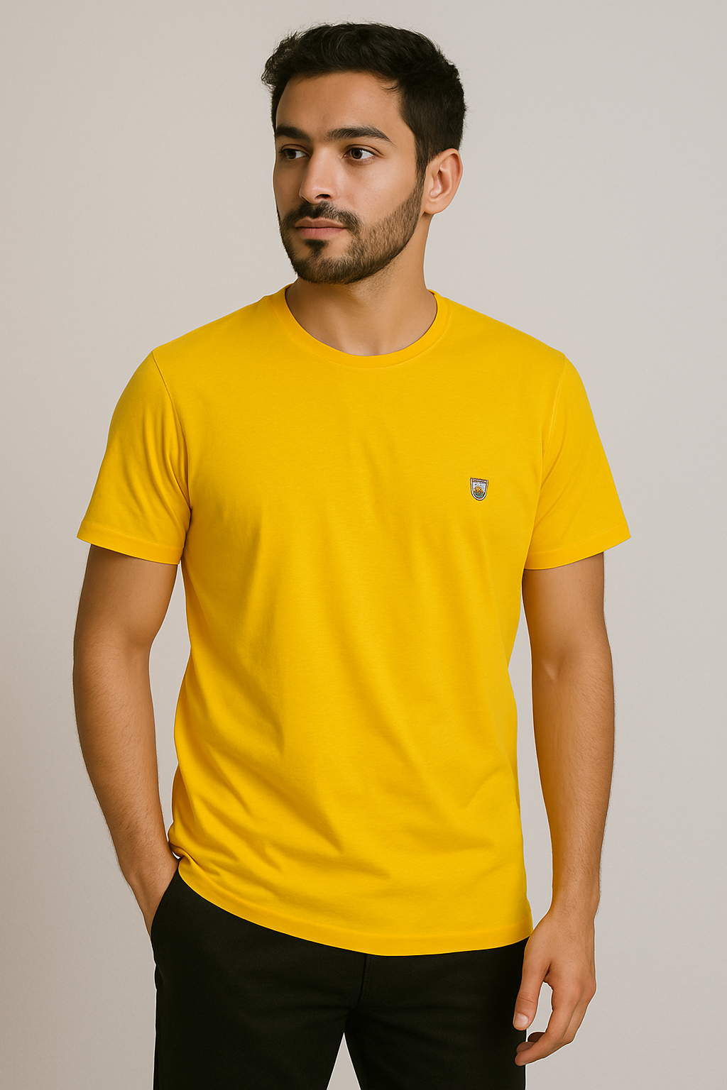 Golden Bear Crest Tee – Mustard Yellow