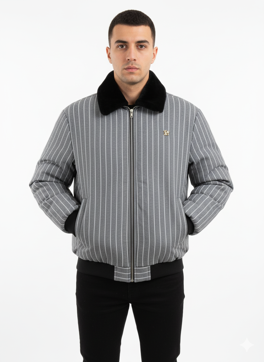 Diner Pufer Jacket - Grey - D32