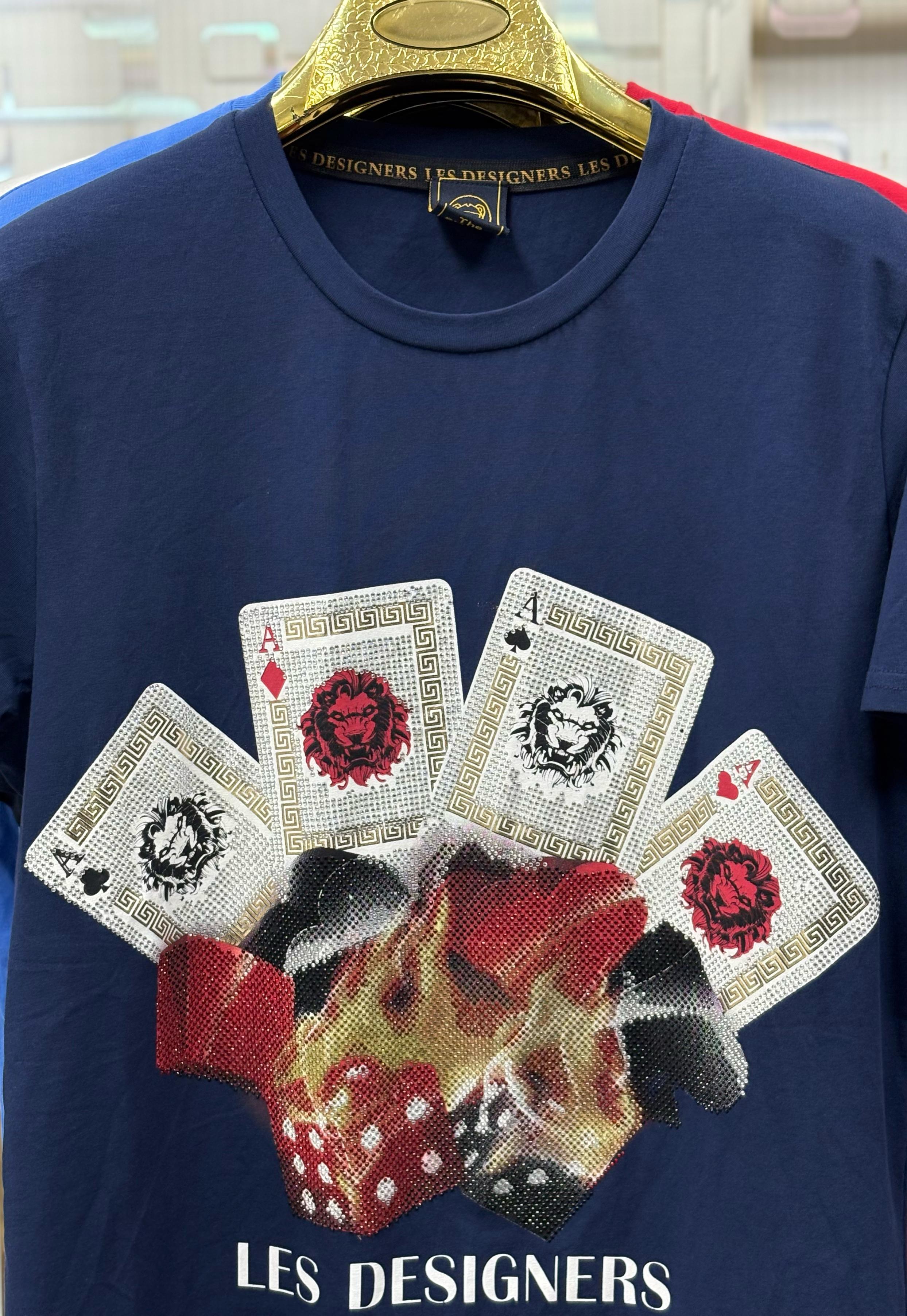 Les Designers Couture Playing Cards Graphic Tee