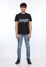 Black Oversized Shirt for Men | Blue Riches Logo | Revolve
