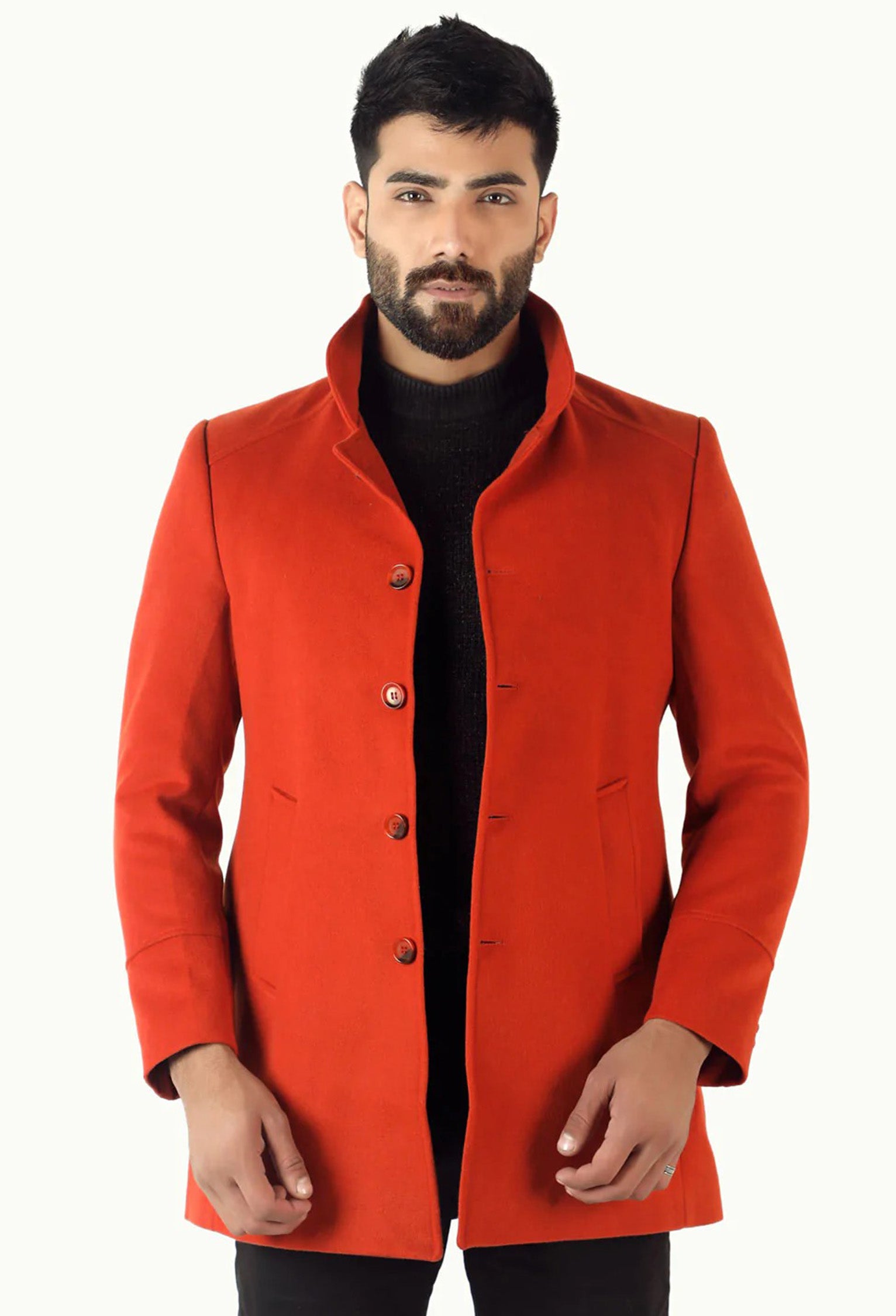 Hoper Overcoat - Red