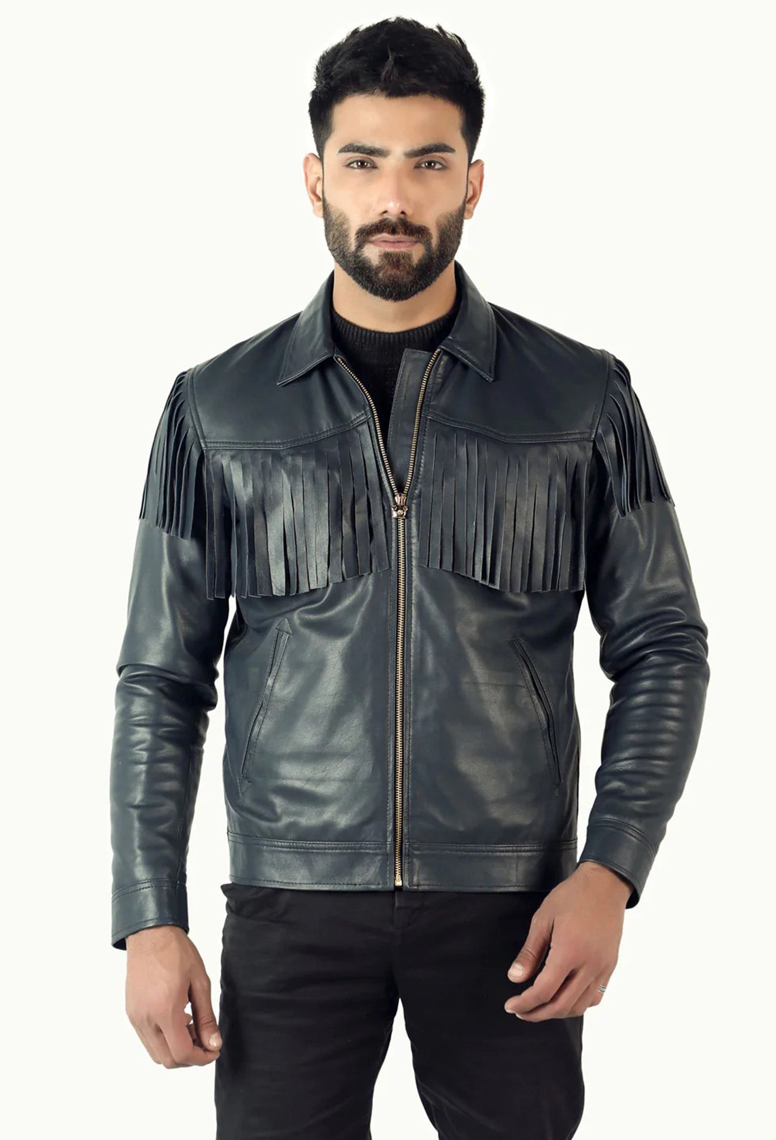 Kendal Biker Jacket - Navy