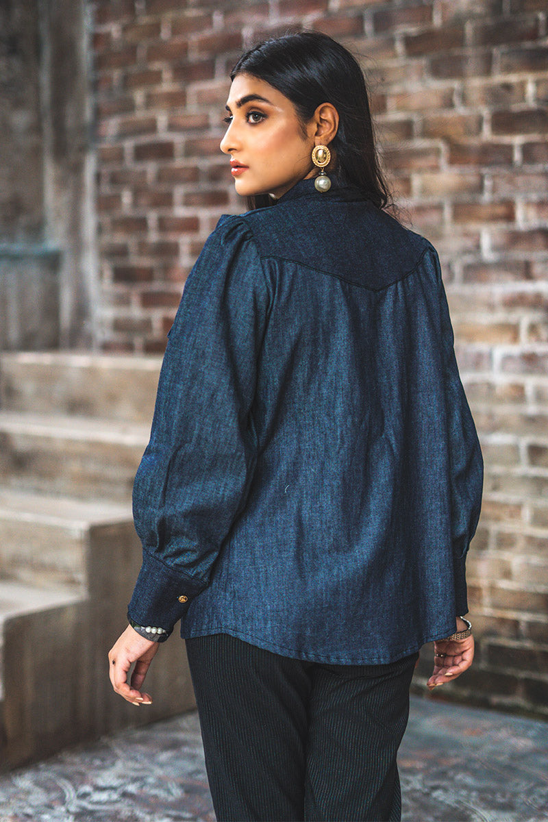 Ruffled Denim