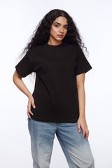 Black Oversized Shirt for Women | Riches Signature Embroidery | Revolve