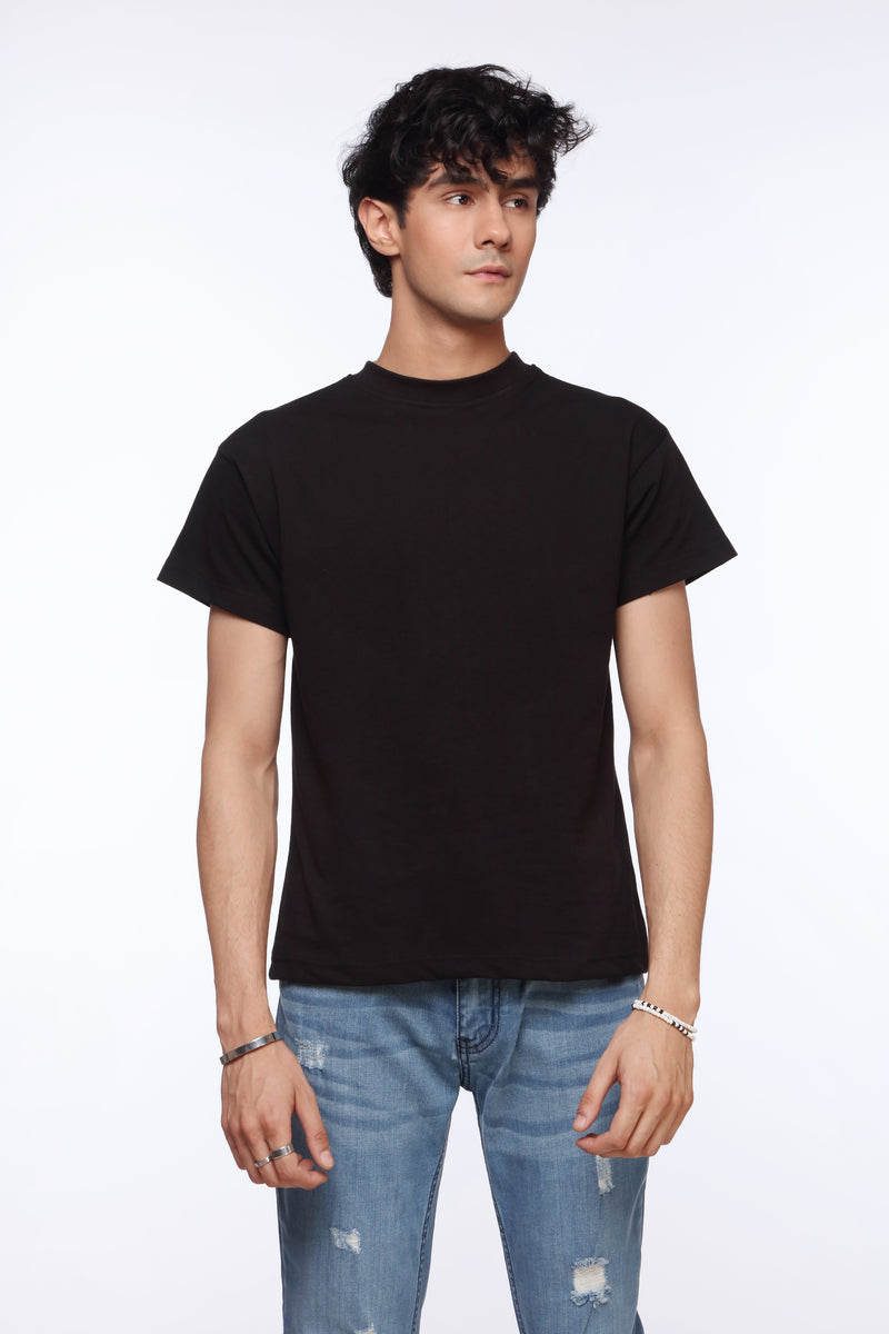 Black Oversized Shirt for Men | Riches Signature Embroidery | Revolve