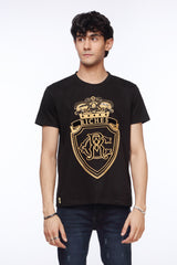 Black Slim Fit Shirt for Men | Embroidery Logo | Revolve