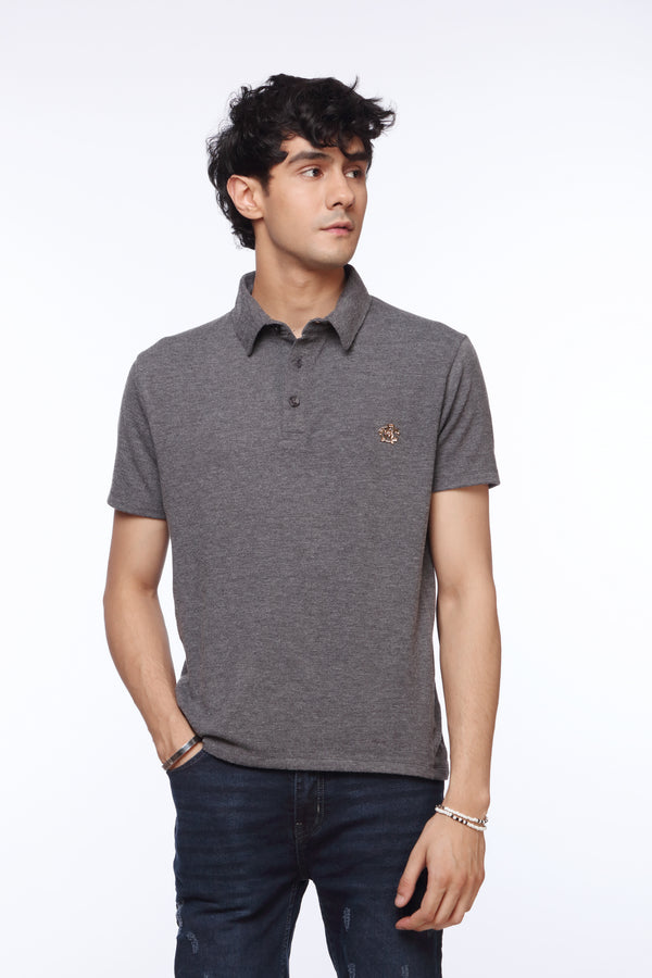 Charcoal Basic Polo Shirt for Men | Revolve