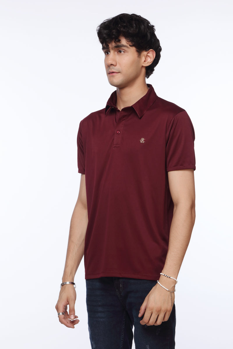 Maroon Basic Polo Shirt for Men | Revolve