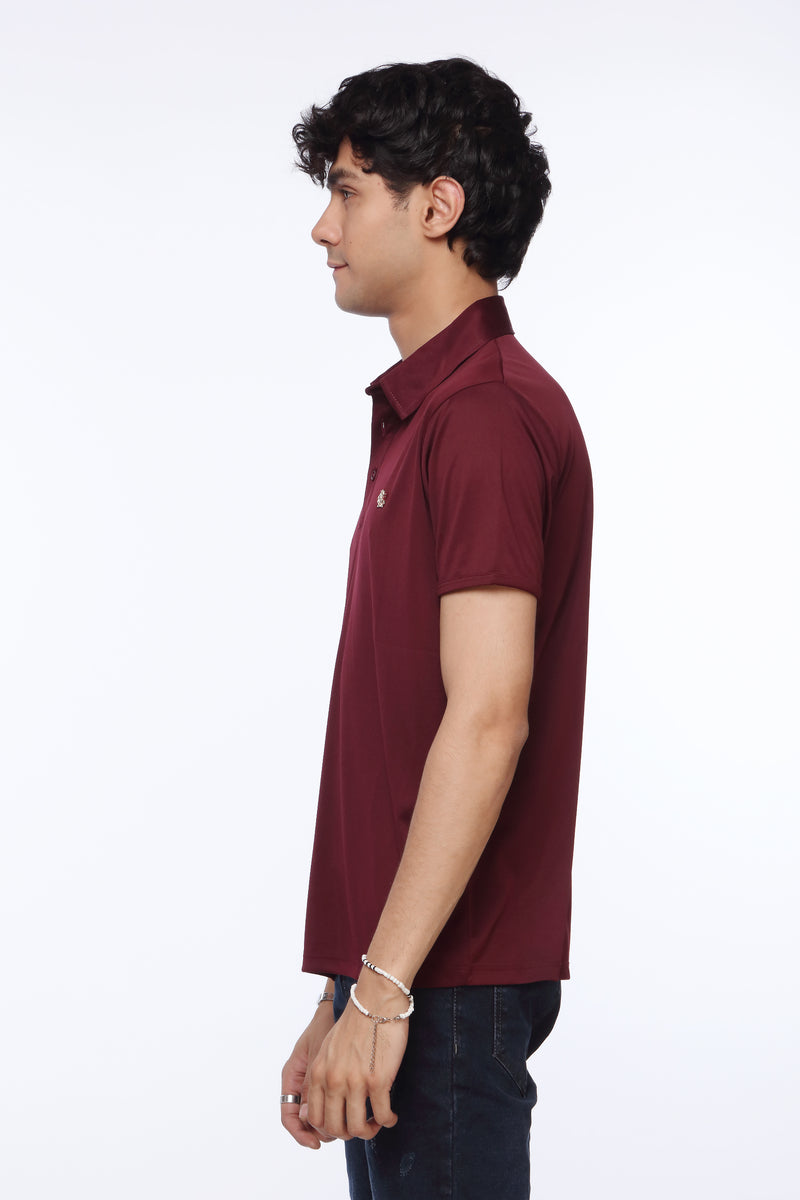Maroon Basic Polo Shirt for Men | Revolve
