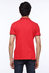 Red Basic Zipper Polo Shirt for Men | Revolve