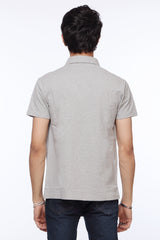 Light Grey Polo Shirt for Men | "Riches Club" Polo | Revolve