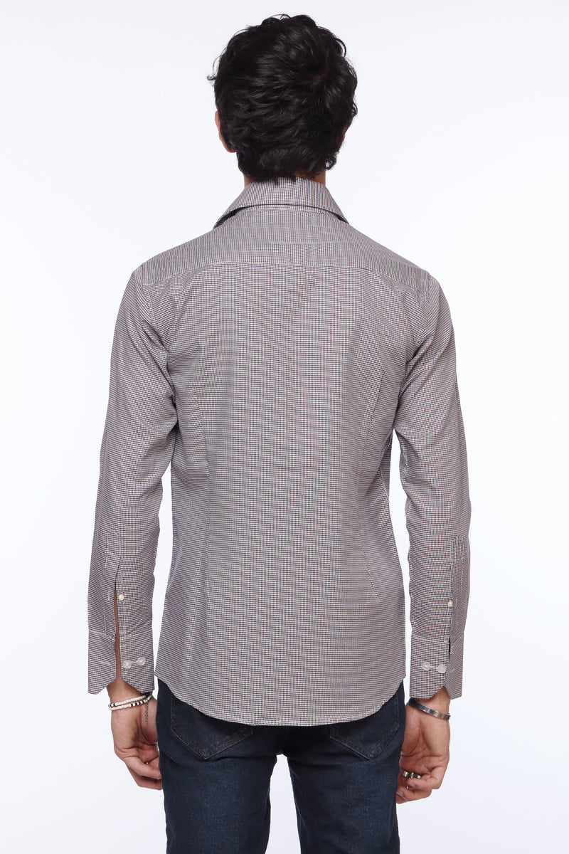 Grey Dress Shirt for Men | Textured with Embroidered Logo | Revolve