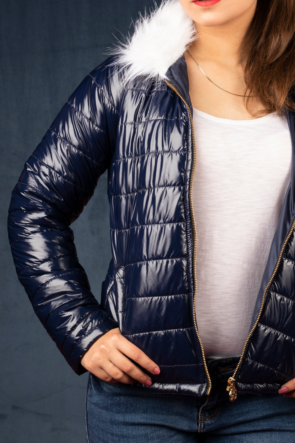 Blue Puffer Jacket