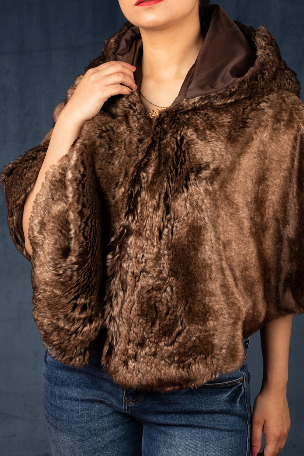 Faux Fur Cape