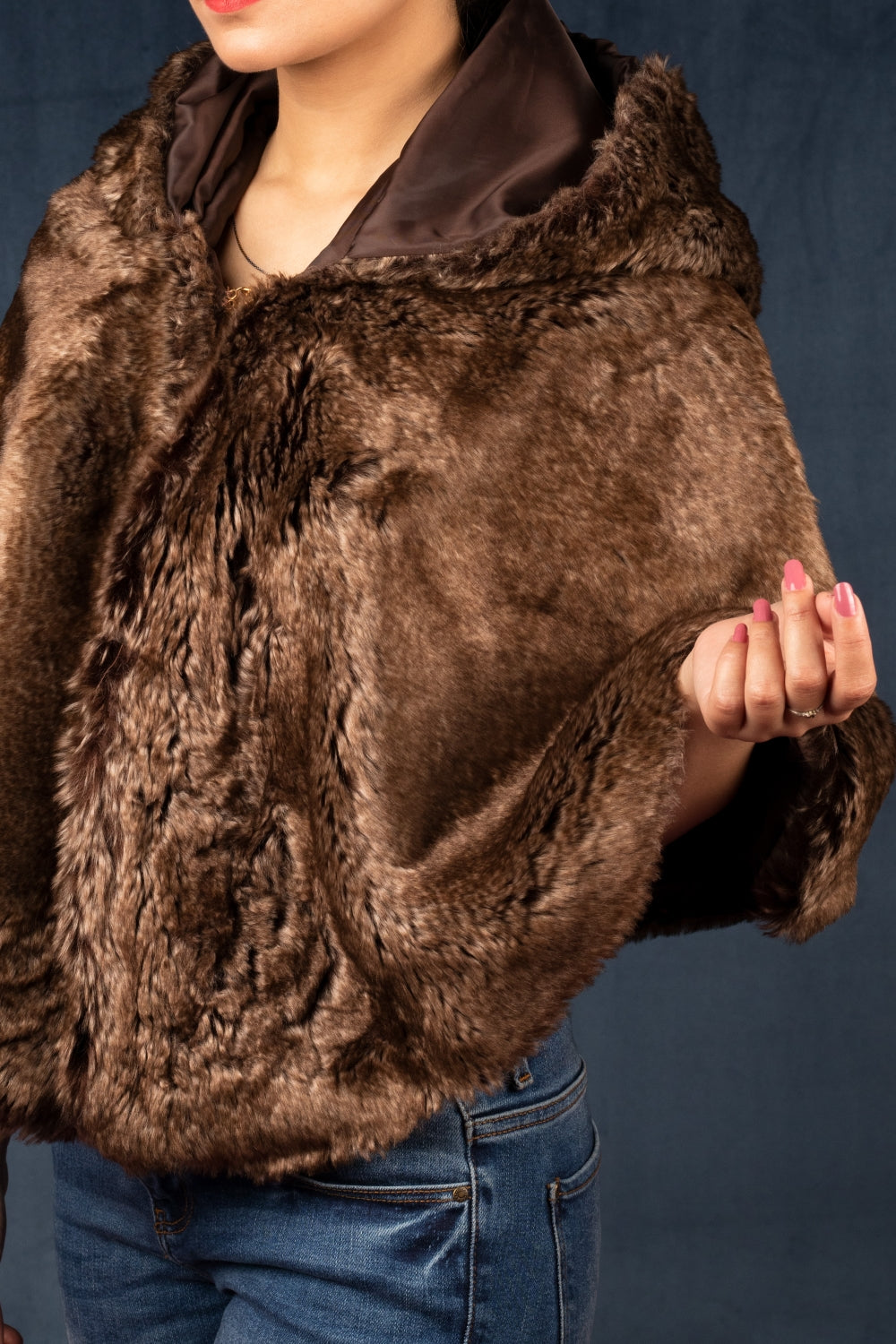 Faux Fur Cape