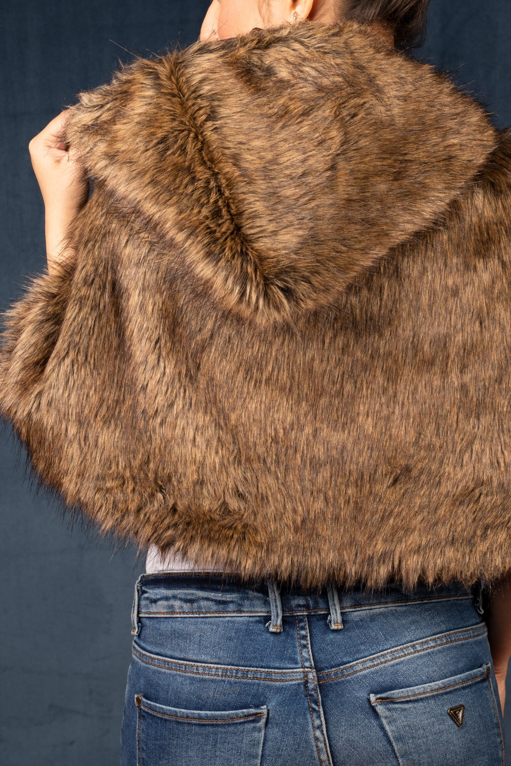 Faux Fur Cape