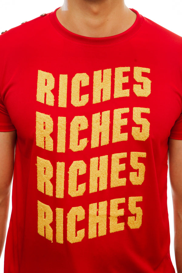"RICHES" CLASSIC T-SHIRT (RED)