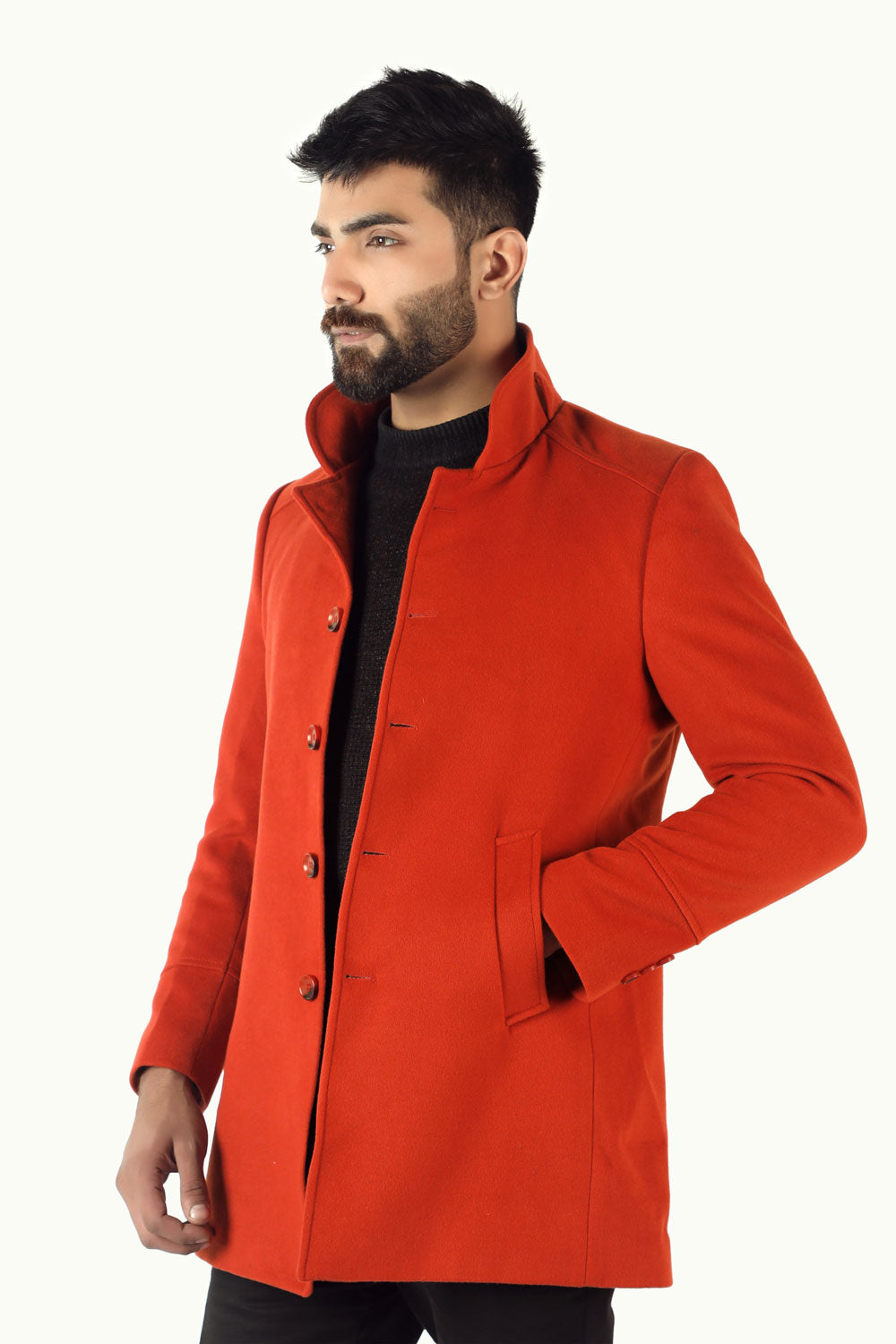 Hoper Overcoat - Red