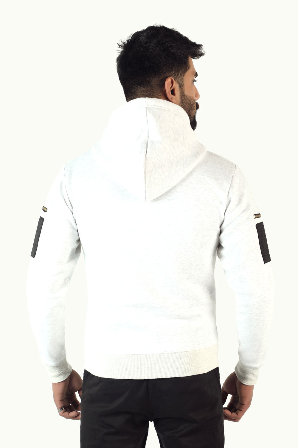 Hunt Zipper Hoodie - White