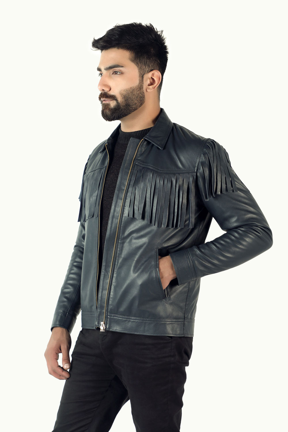 Kendal Biker Jacket - Navy