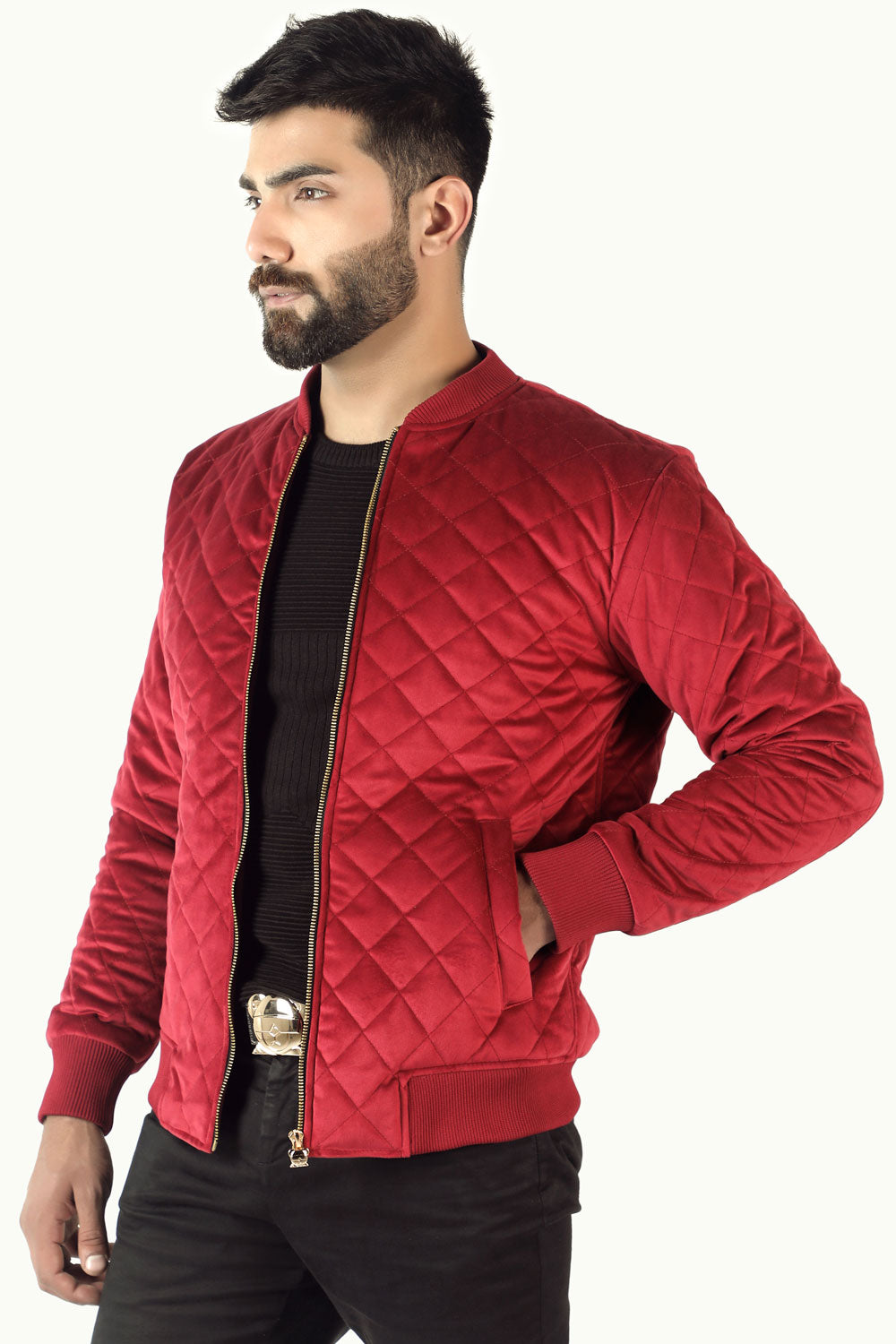 Popular Bomber Jacket - Red